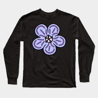 Aesthetic Cute Purple Flower Long Sleeve T-Shirt